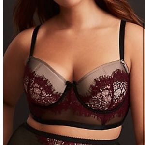 Torrid Blue & Mesh Bra